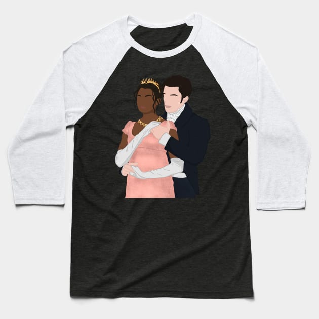 Kate Sharma and Anthony Bridgerton Baseball T-Shirt by hereidrawagain